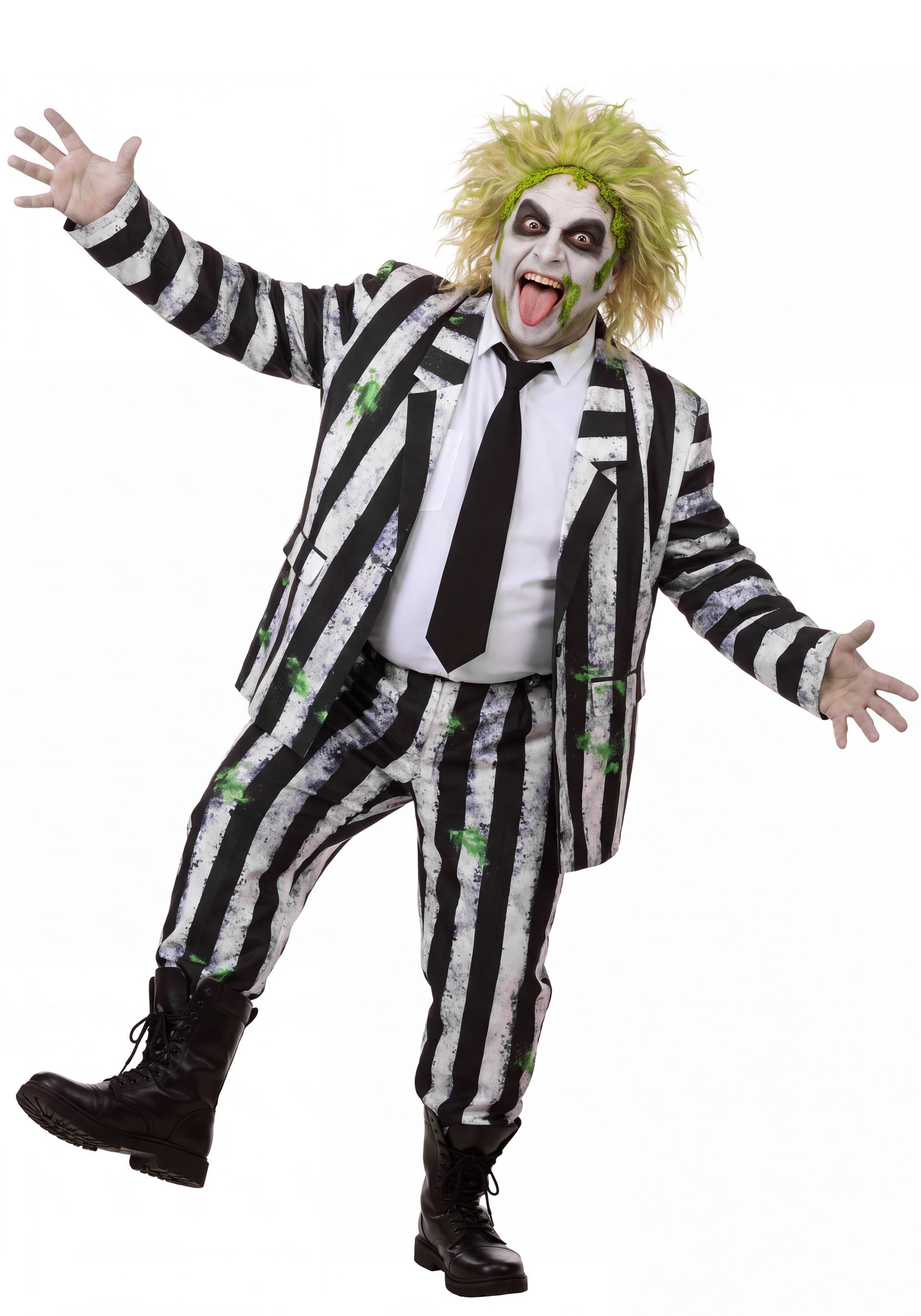 Plus Size Authentic Beetlejuice Men's Costume | Beetlejuice Costumes