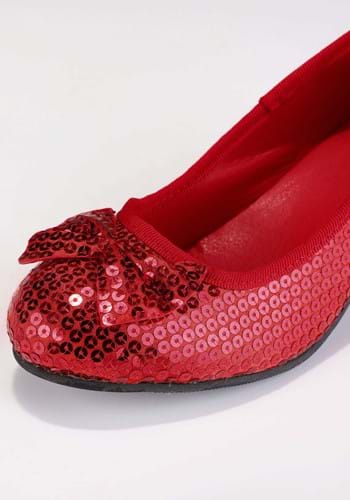 Red Sequin Girl's Costume Shoes | Costume Accessories