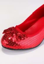 Girls Red Sequin Costume Shoes Alt 4