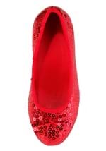 Girls Red Sequin Costume Shoes Alt 3