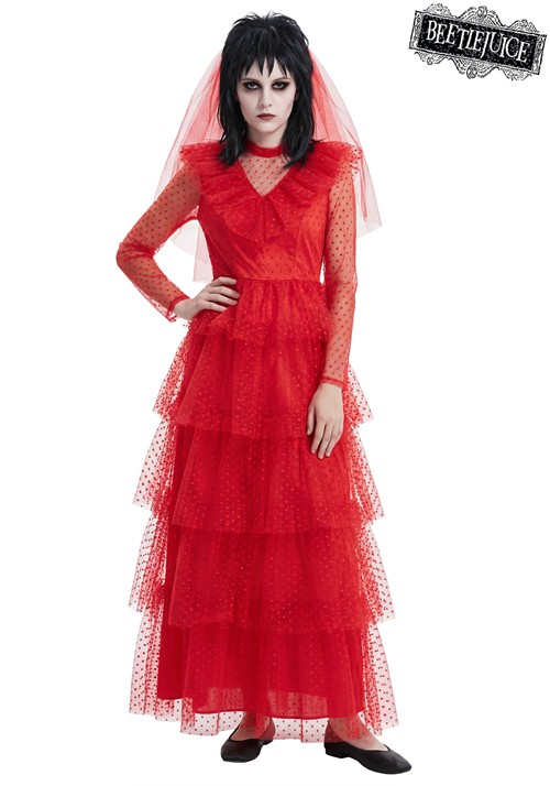 Womens Lydia Deetz Wedding Dress Costume
