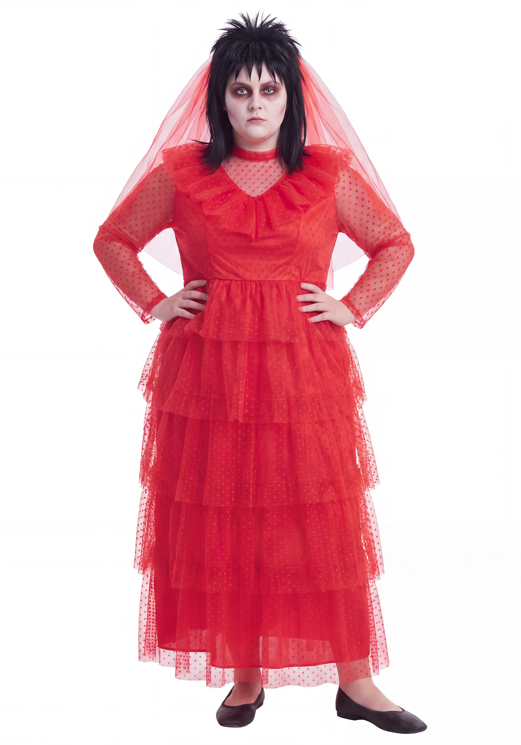 Plus Size Lydia Deetz Wedding Dress Women's Costume | Beetlejuice Costumes