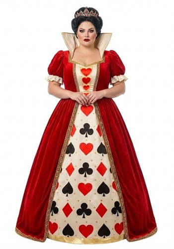 Plus Size Refined Queen of Hearts Women's Costume | Storybook Costumes