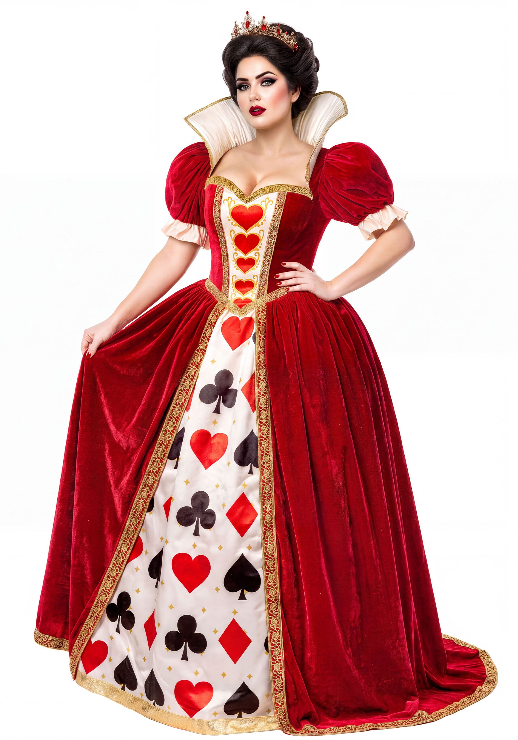 Plus Size Refined Queen of Hearts Women's Costume | Storybook Costumes