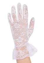 Adult Victorian White Lace Gloves Alt 2