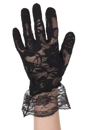 Women's Victorian Black Lace Costume Gloves | Costume Accessories