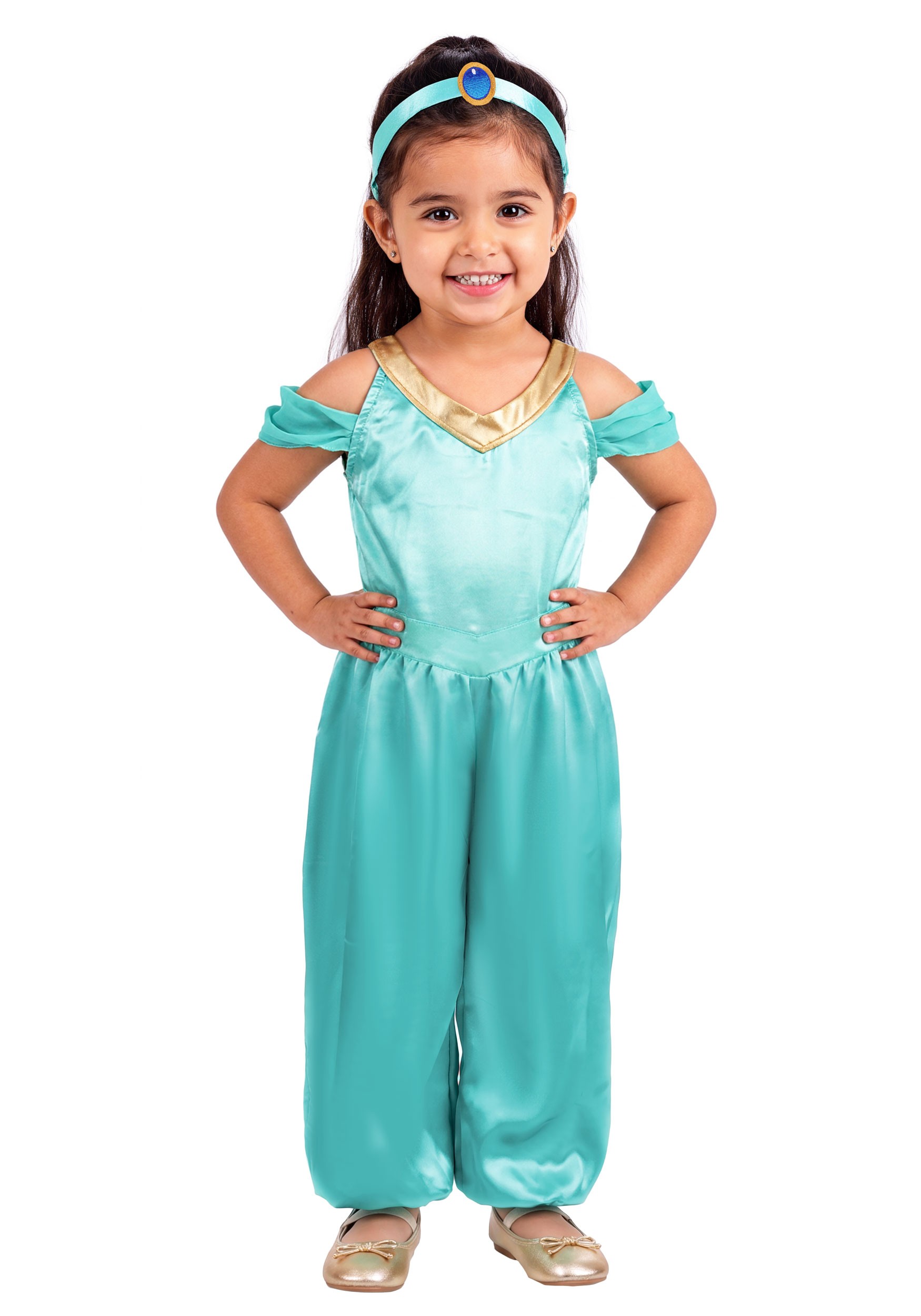Girl's Toddler Disney Aladdin Jasmine Onesie Costume | Disney Costumes