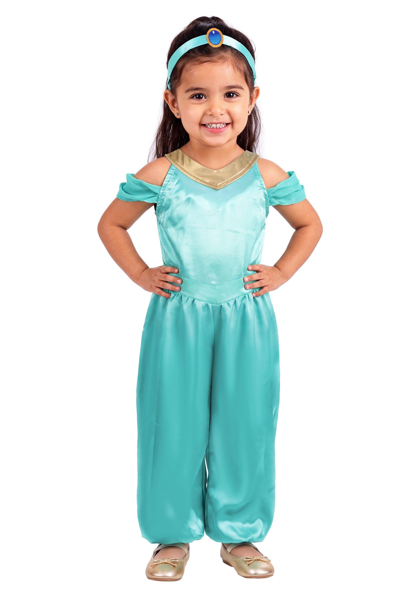 Girl's Toddler Disney Aladdin Jasmine Onesie Costume | Disney Costumes