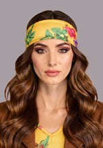 Women's Yellow Hippie Costume Alt 5