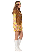 Women's Yellow Hippie Costume Alt 8
