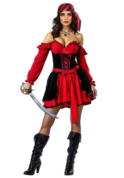 Womens Crimson Corsair Pirate Costume