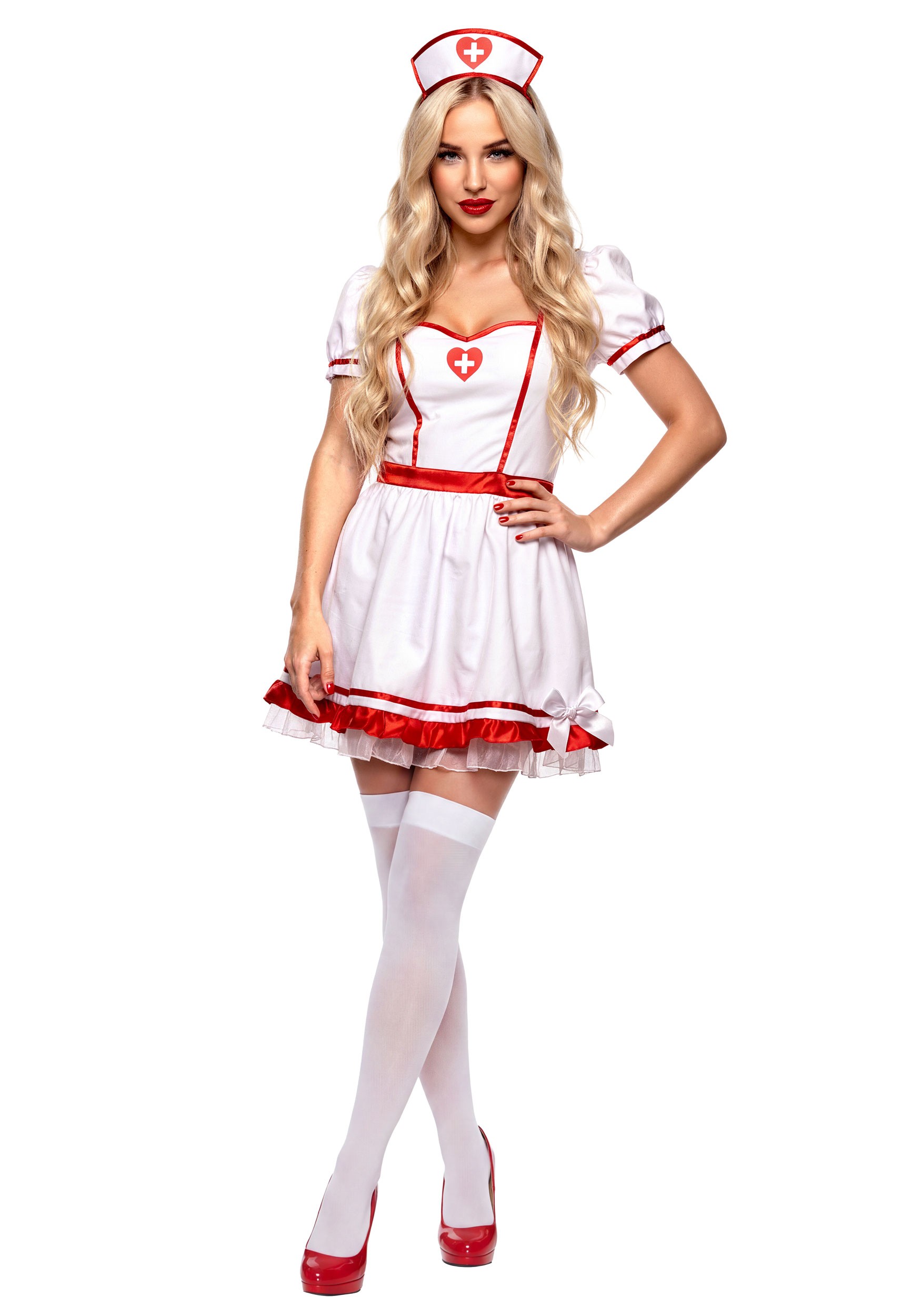 Women's Flirty Night Nurse Dress Costume | Sexy Nurse Costumes