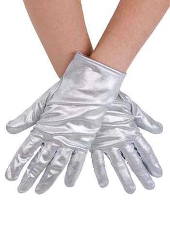 Metallic Silver Women's Costume Gloves | Costume Accessories
