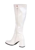 Women's Patent White Gogo Costume Boots Alt 4
