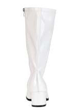 Girl's Patent White Gogo Costume Boots Alt 5