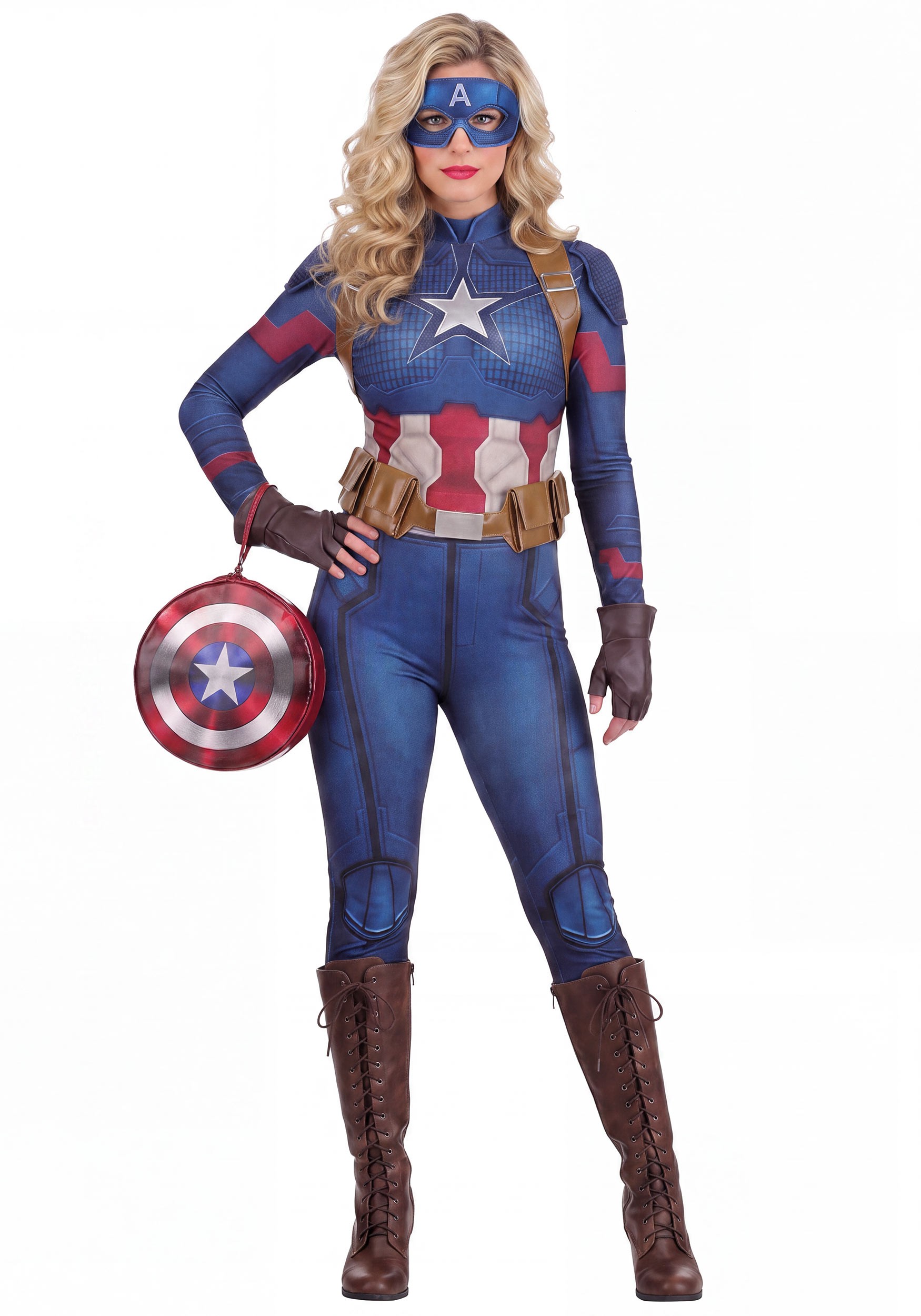 Women's Marvel Avengers: Endgame Captain America Deluxe Costume | Marvel Costumes