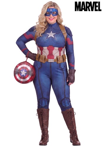 Plus Womens Marvel Avengers Endgame Captain America
