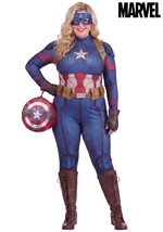 Womens Plus Marvel Avengers Endgame Captain America