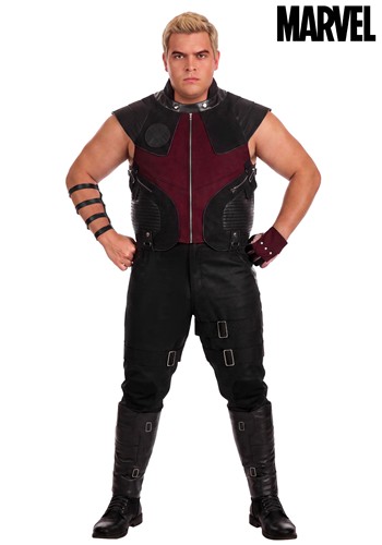 Plus Marvel Avengers Deluxe Hawkeye Costume Mens 1