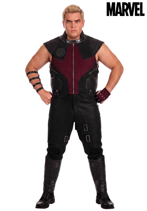 Plus Marvel Avengers Deluxe Hawkeye Costume Mens 1