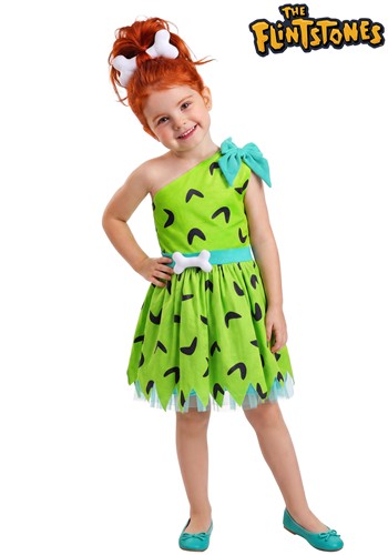 Girl's The Flintstones Pebbles Flintstone Costume Dress