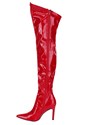 Women's Red Patent Thigh High Boots