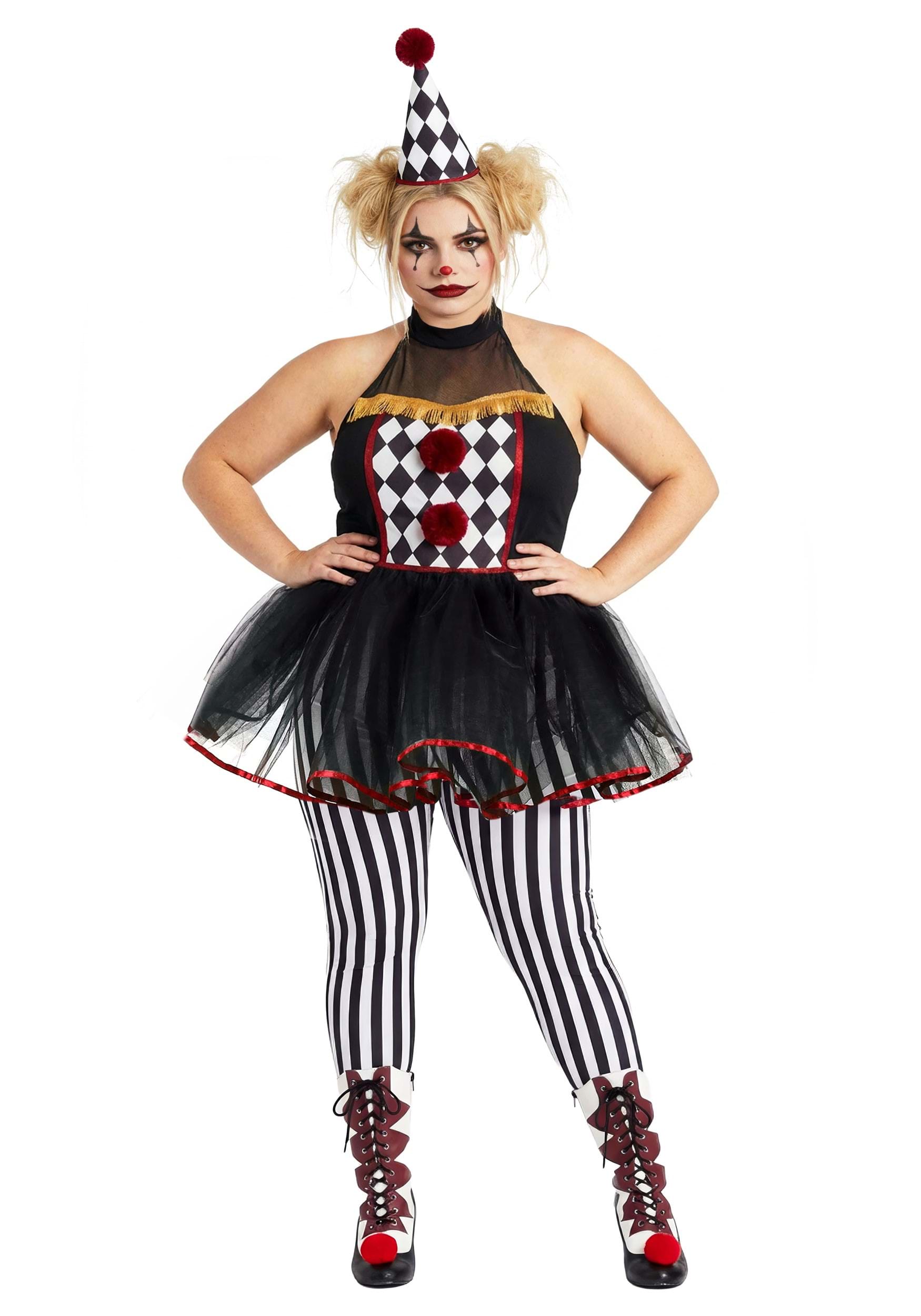 Plus Size Twisted Clown Costume for Women | Evil Clown Costumes