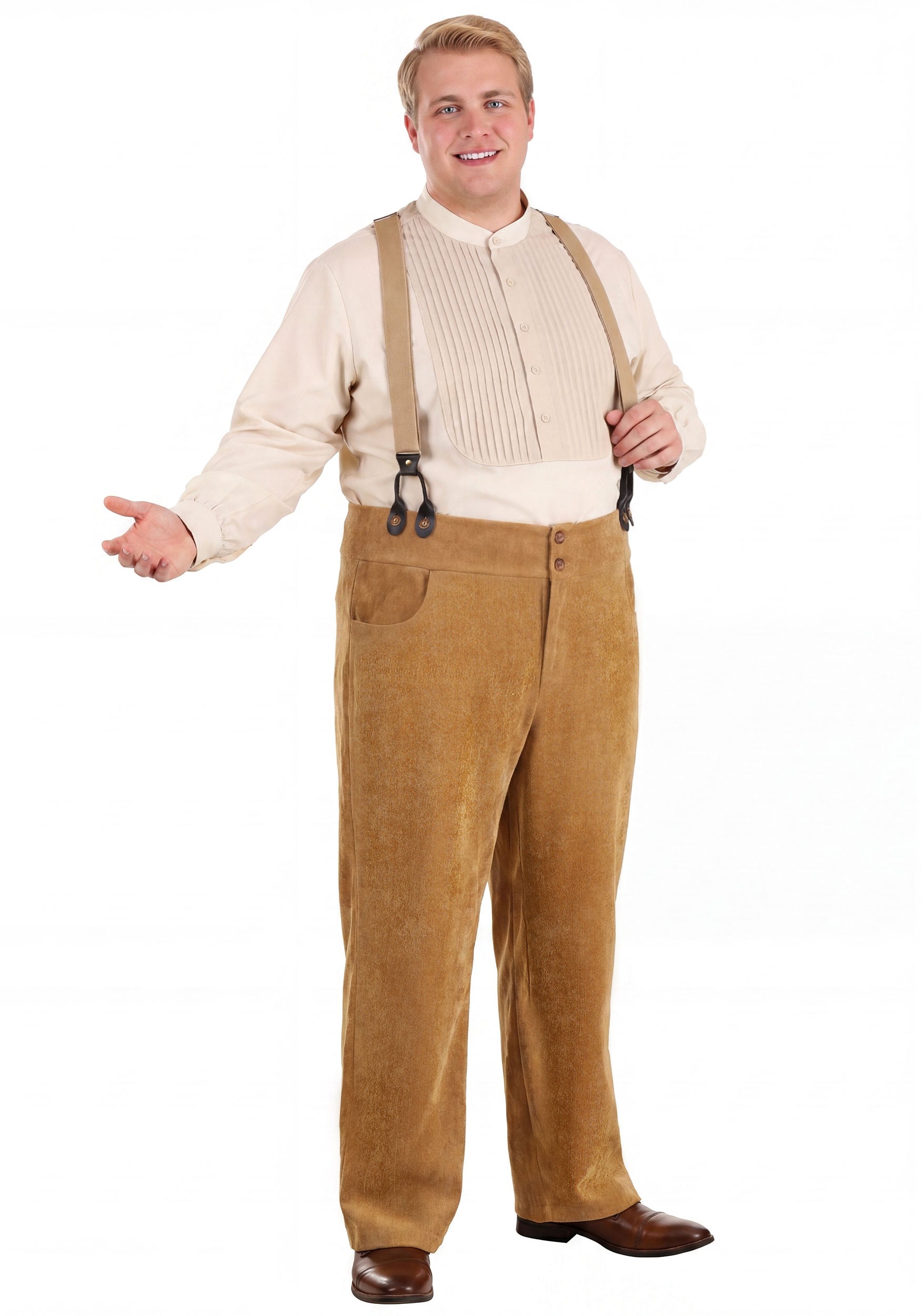 Plus Size Working Class 1920s Men's Costume | Movie Costumes