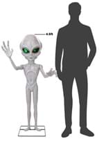 4.5FT Little Grey Man Alien Animatronic Decoration 7