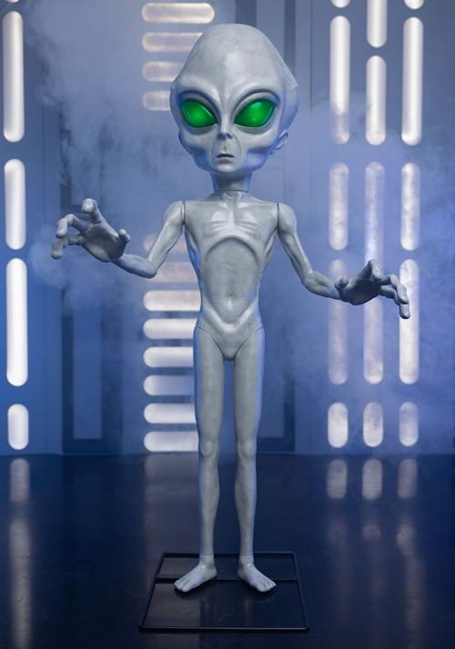 4.5FT Animatronic Little Grey Man Alien Decoration | Animatronics