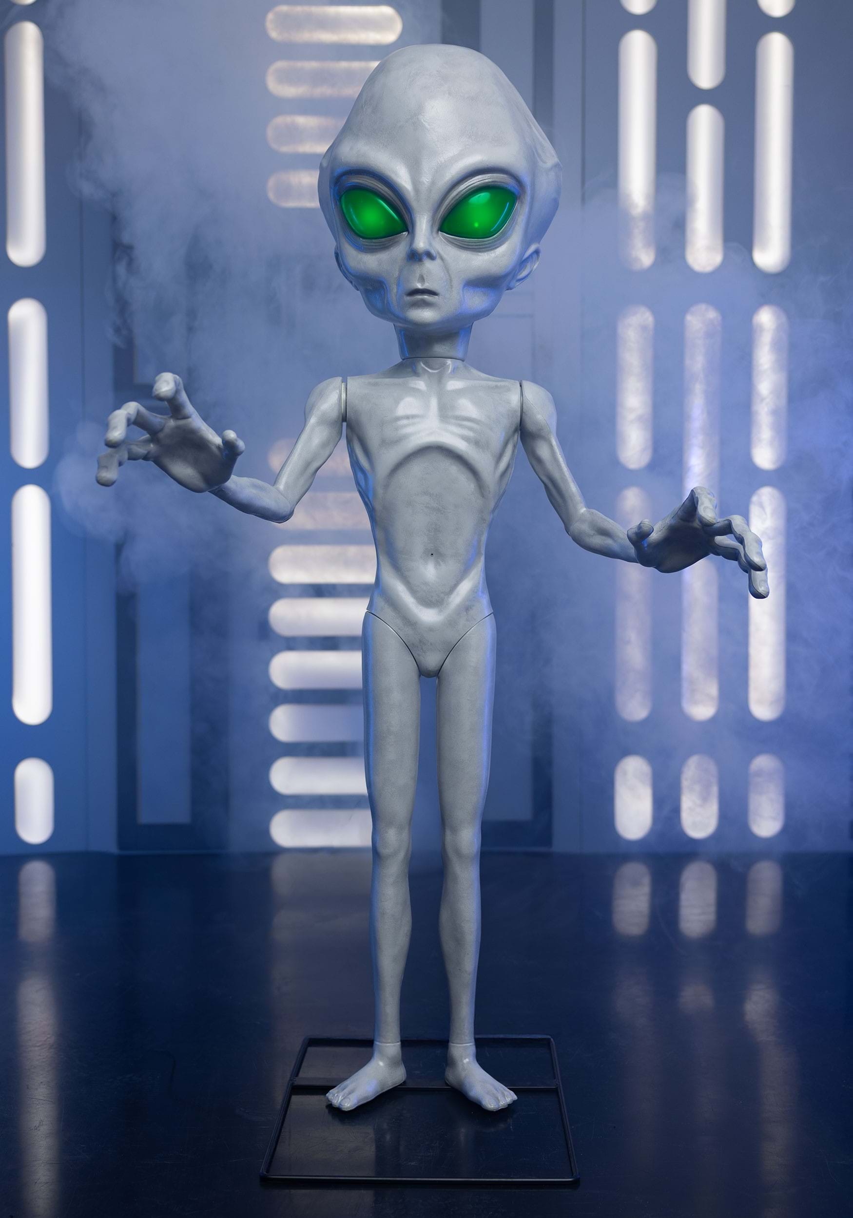 4.5FT Animatronic Little Grey Man Alien Decoration | Animatronics