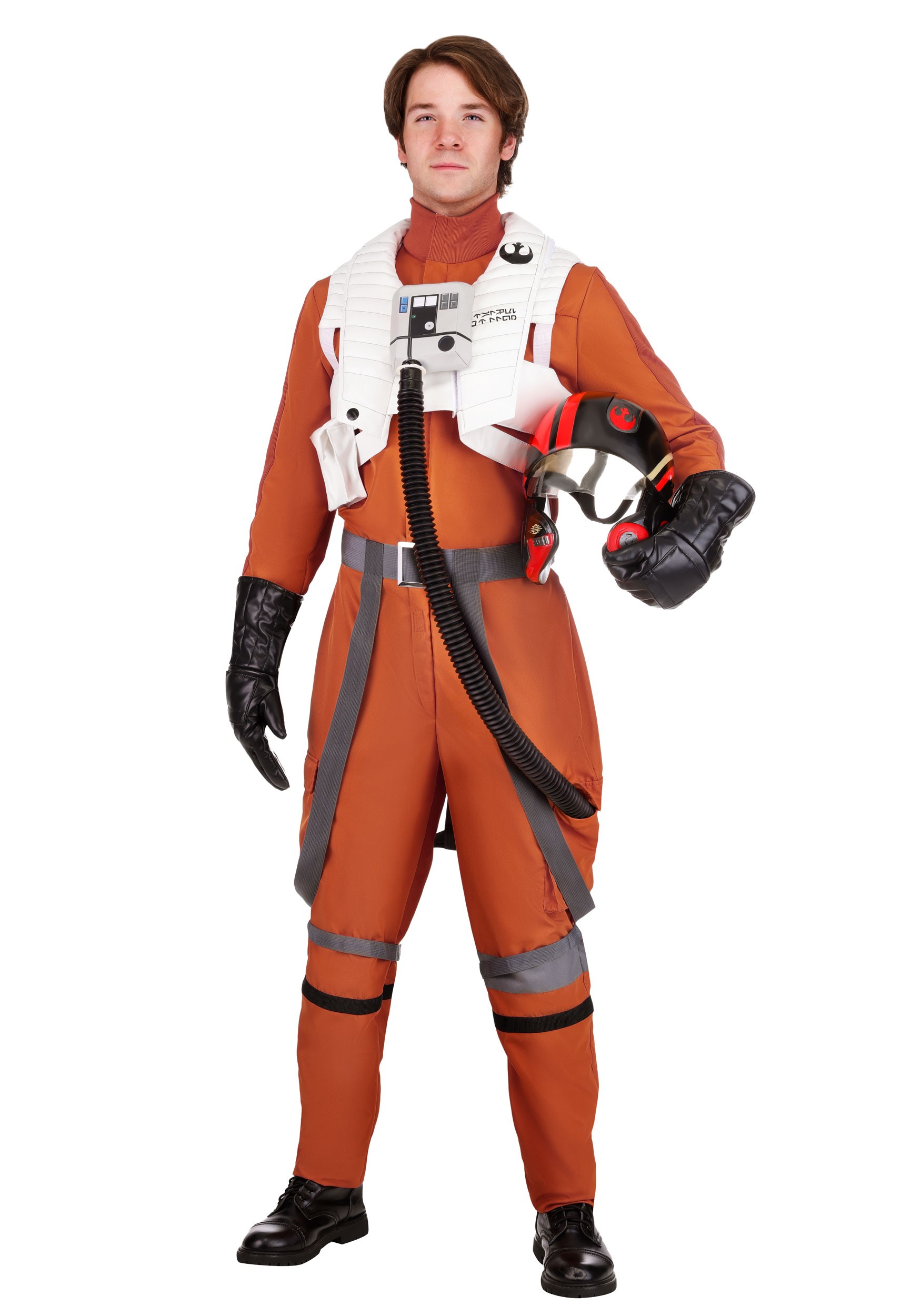 Men's Deluxe Star Wars Poe Dameron Costume Pilot Suit | Star Wars Costumes