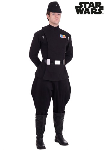 Mens Black Star Wars Imperial Officer Costume