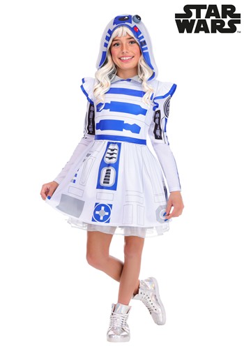 Girls Star Wars R2 D2 Costume Dress 1