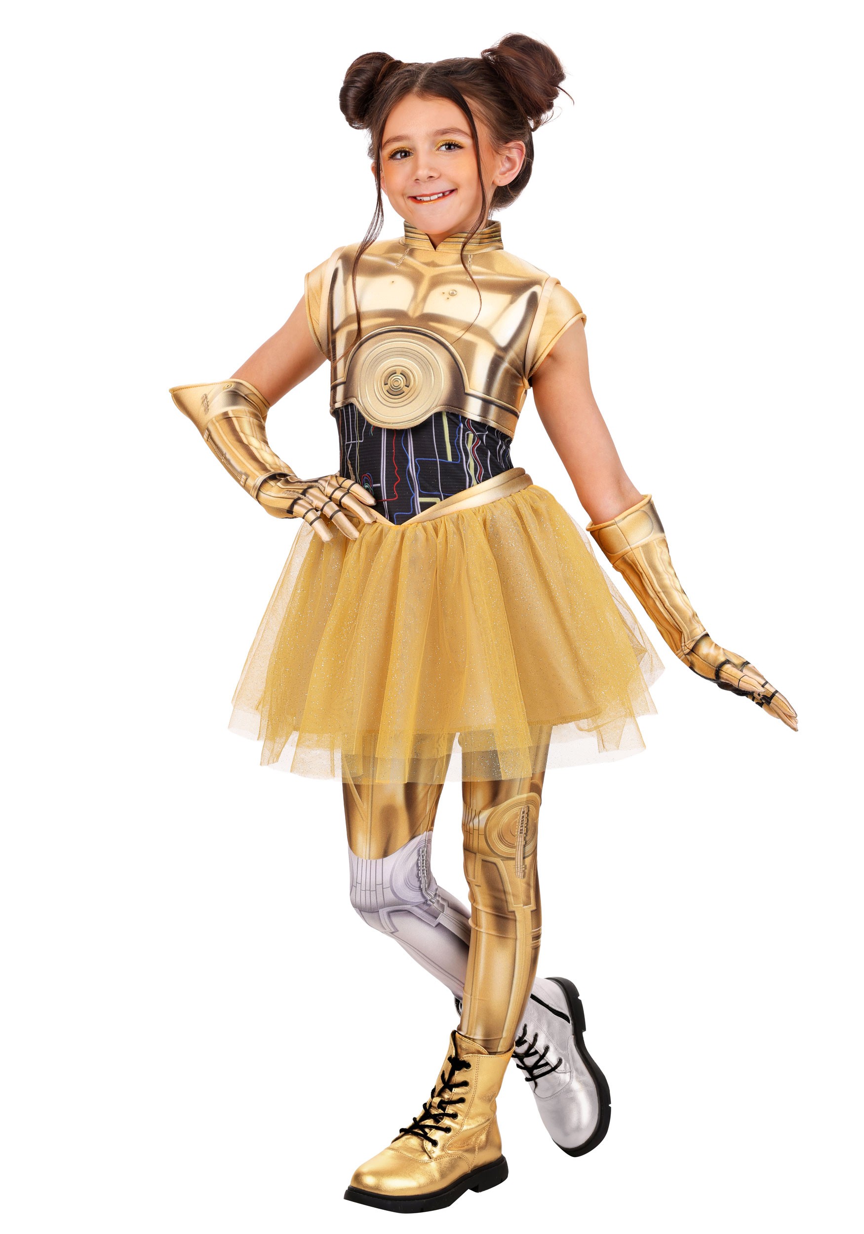 Girl's Star Wars C3PO Dress Costume | Star Wars Costumes