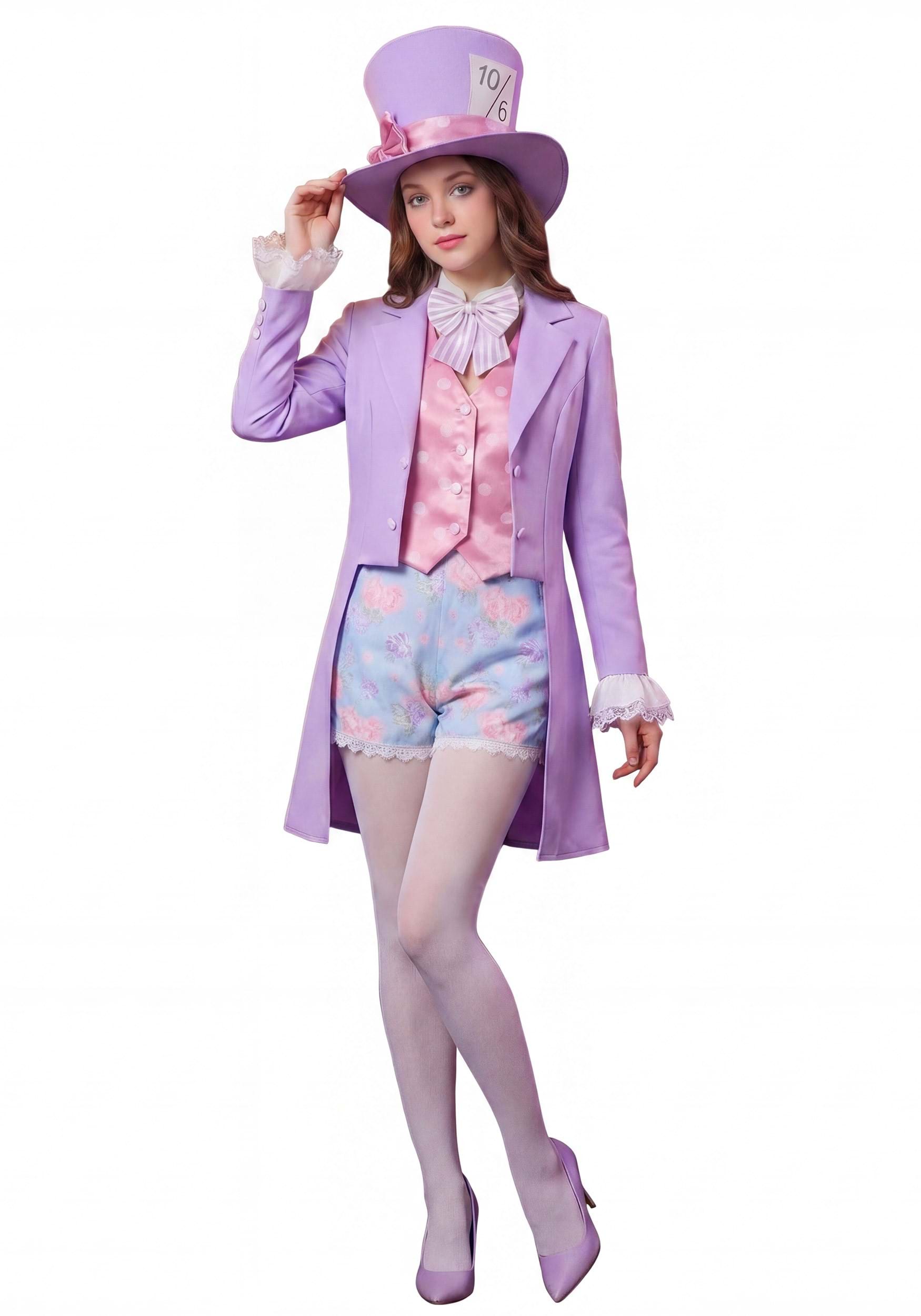 Perfectly Pastel Mad Hatter Women's Costume | Storybook Costumes