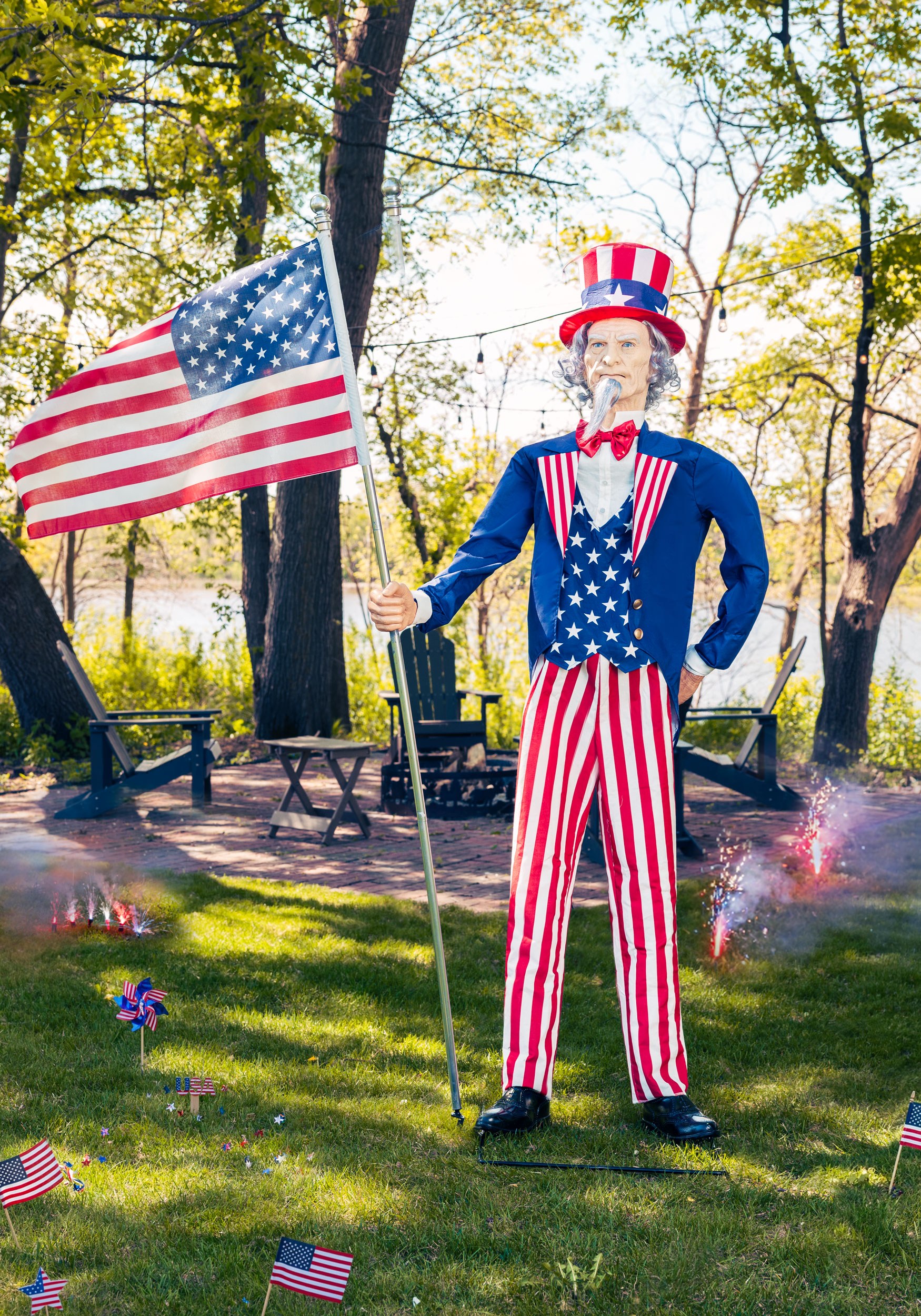 6.5FT Animatronic Uncle Sam Decoration | Animatronics
