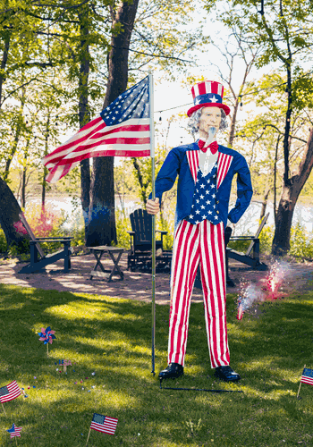 Uncle Sam Animatronic Decoration Main