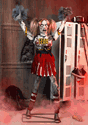 Dead Squad Debbie Zombie Cheerleader Animatronic 1