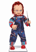 3.5FT Universal Animated LED Scarred Chucky Decoration upd