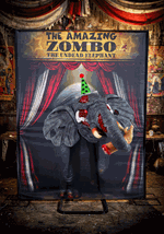 Zombo the Undead Elephant Actormatronic Decoration-update