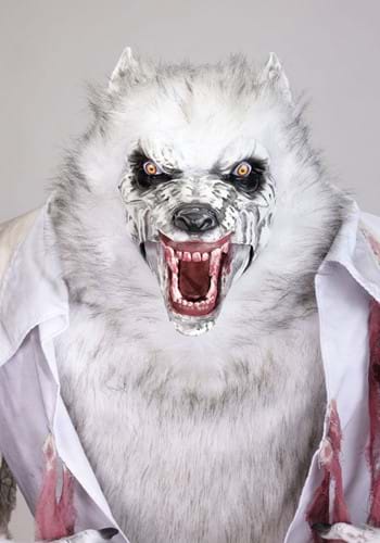 7FT Howling White Werewolf Halloween Animatronic Decoration | Animatronics