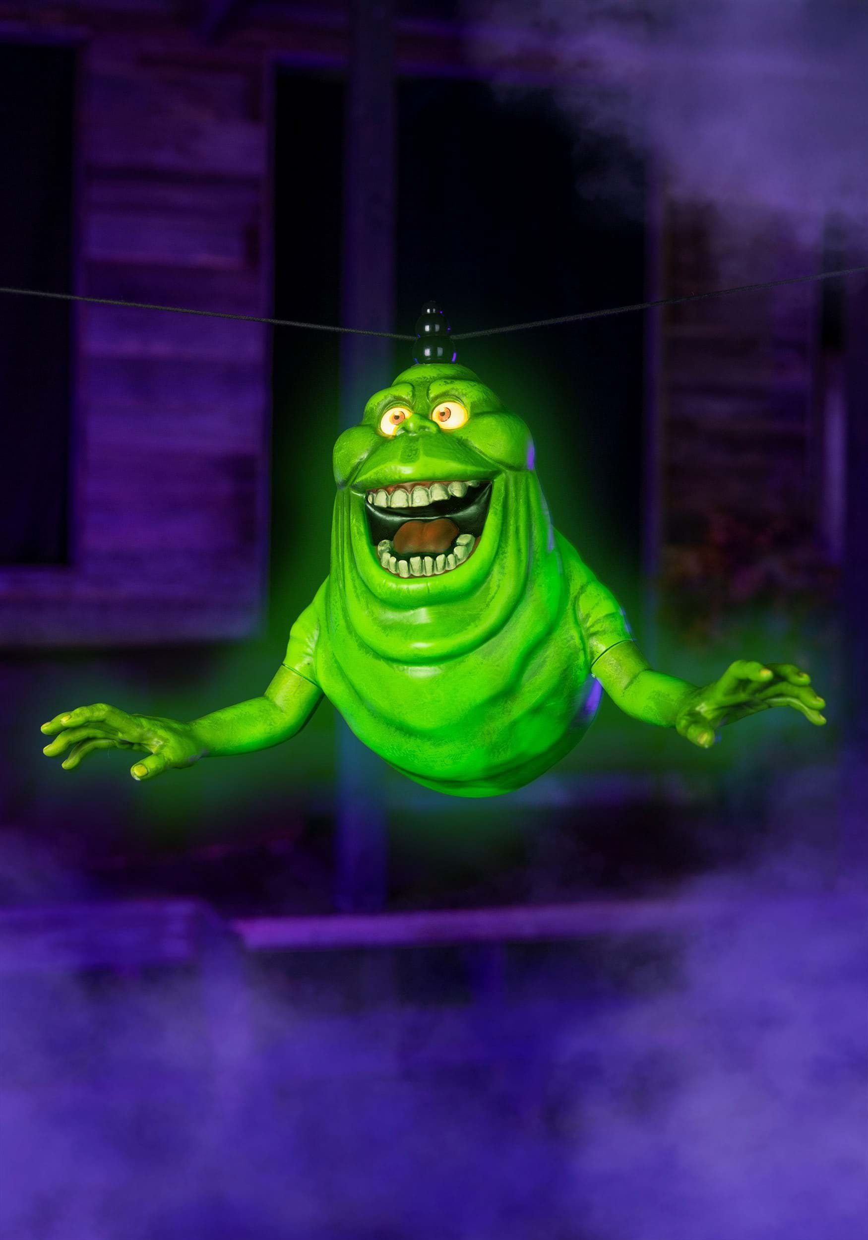 15-Inch Ghostbusters Glow in the Dark Hanging Swinging Slimer Decoration | Ghostbusters Decorations