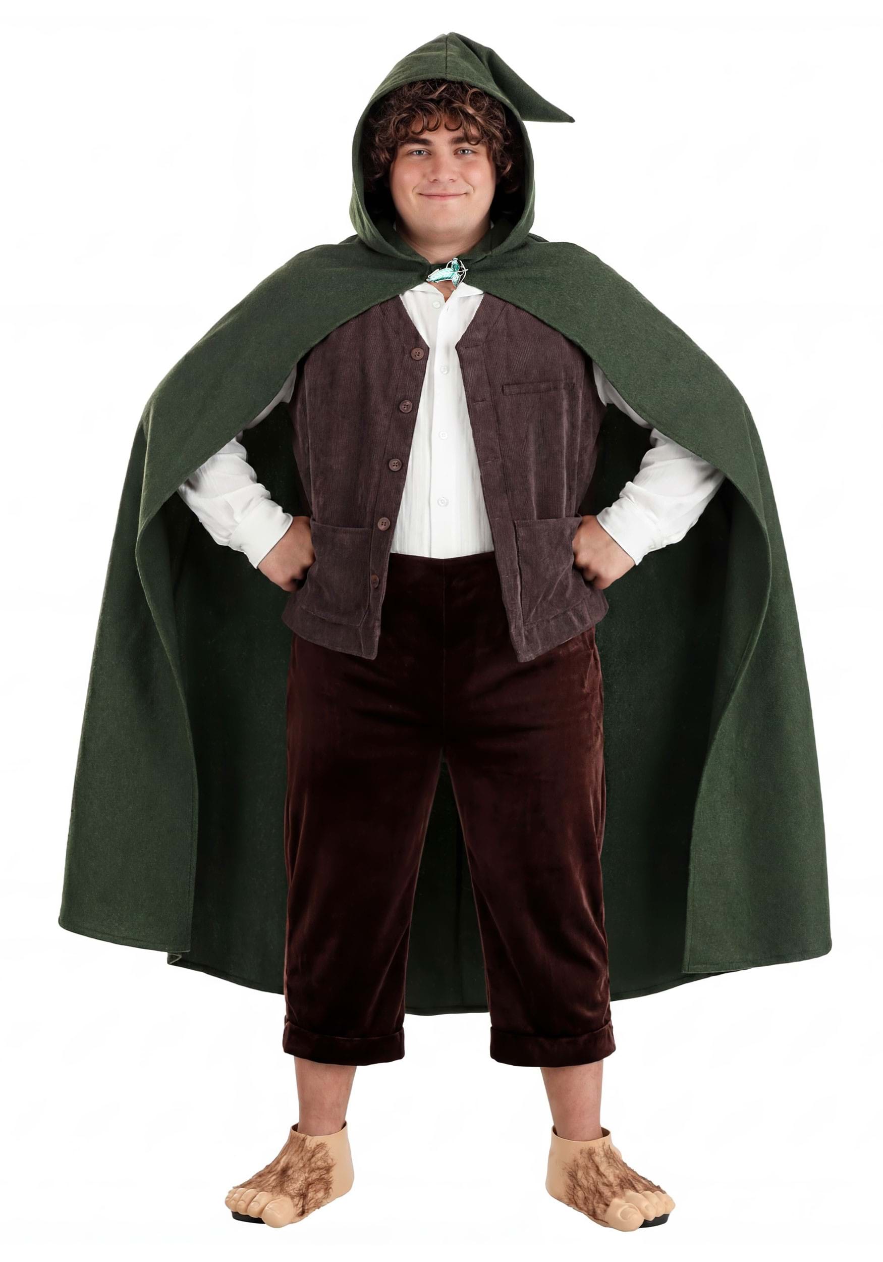 Plus Size Frodo Lord of the Rings Men's Costume | Movie Costumes