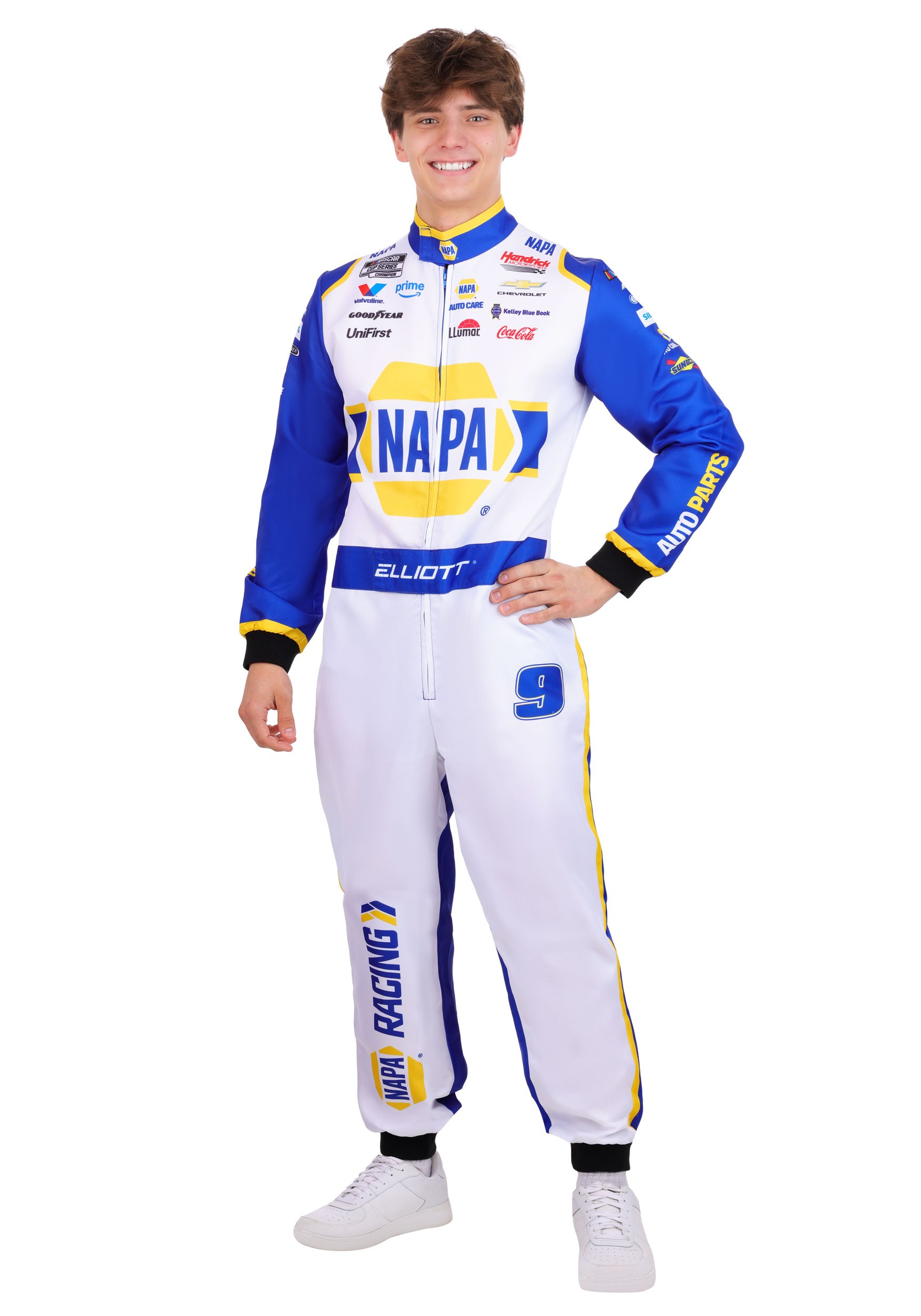 Men's NASCAR Chase Elliott 2026 NAPA Uniform Costume | Sports Costumes