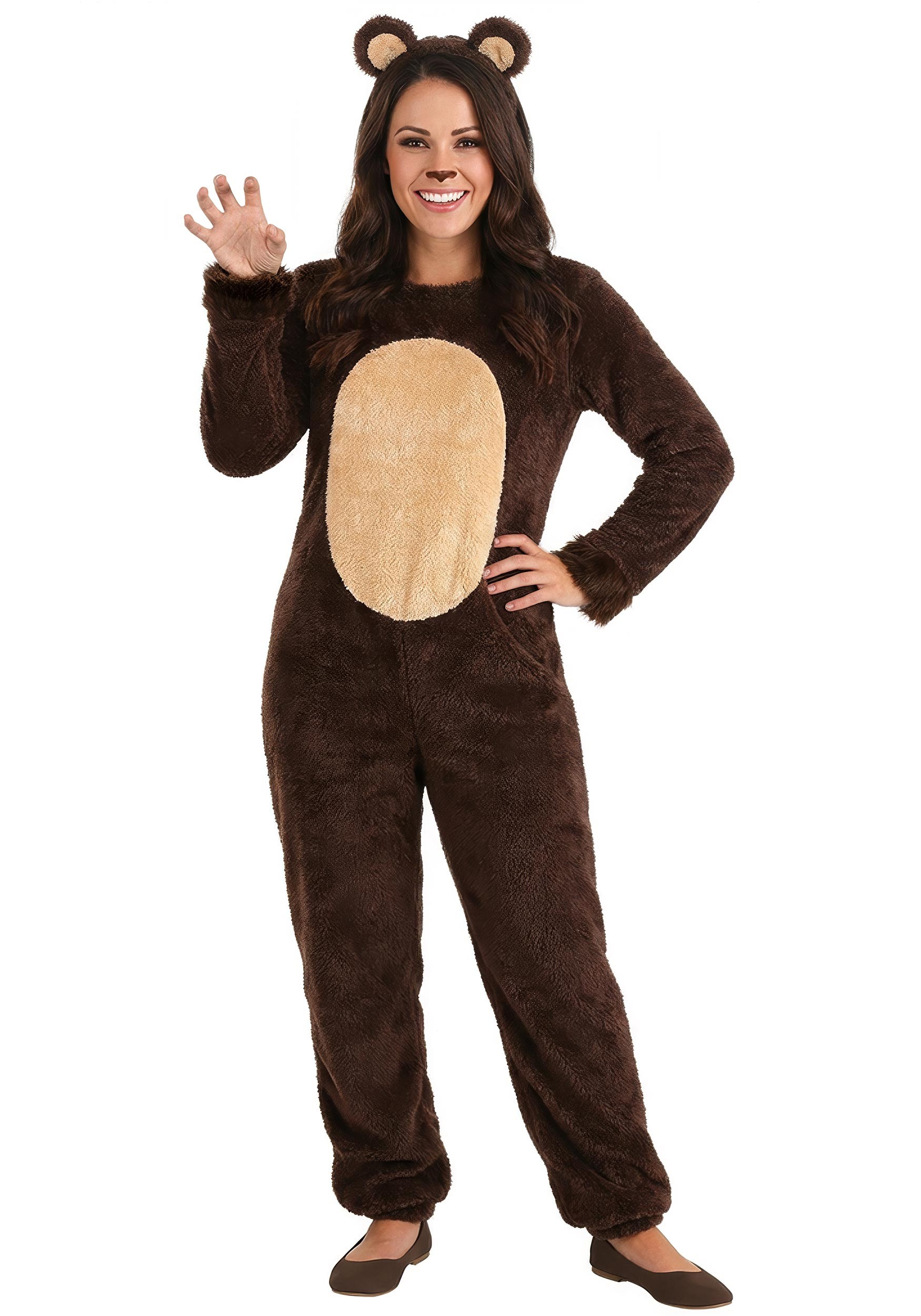 Brown Bear Adult Costume | Animal Costumes