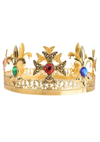 Metallic Deluxe King Crown Accessory | Storybook Accessories