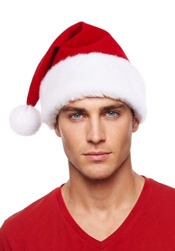 Velvet Santa Costume Hat Alt 1