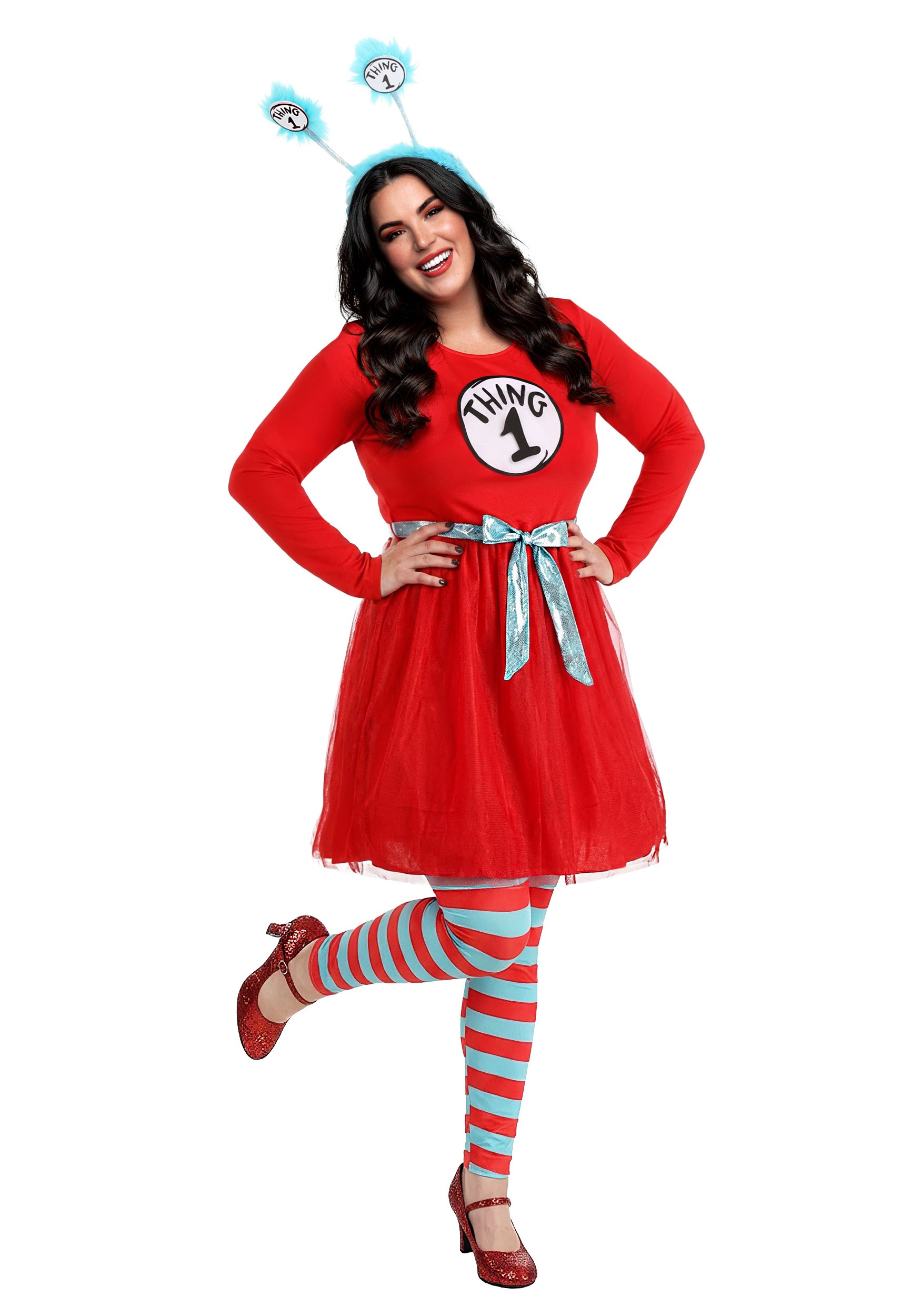 Plus Size Dr. Seuss Thing 1 & 2 Women's Costume | Dr. Seuss Costumes