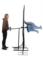 3FT Blue Dragon's Head Actor-matronic Decoration 8